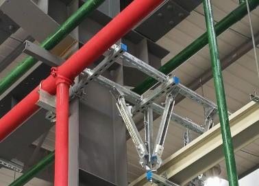 获嘉该抗震支架的整体式支吊架结构协调性好